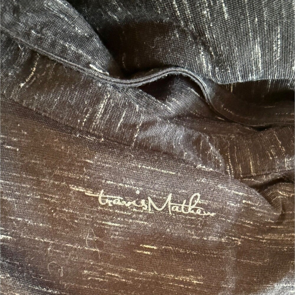 TravisMathew Flying Tortilla Polo Shirt Mens XL Heather Black White Golf Casual - Picture 5 of 10